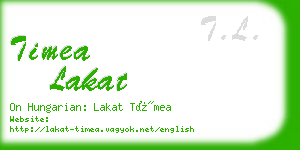 timea lakat business card